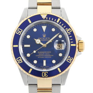 ロレックス サブマリーナ デイト 16613 ブルー Y番 中古 メンズ 腕時計