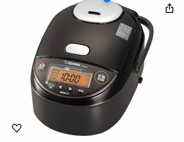 展示品　象印 圧力IH炊飯ジャー（5.5合炊き） ダークブラウン ZOJIRUSHI 極め炊き NP-ZU10-TD