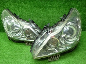 日産　V36　NV36　スカイライン　後期　ヘッドライト　左右　キセノン　HID　100-23075　240316043