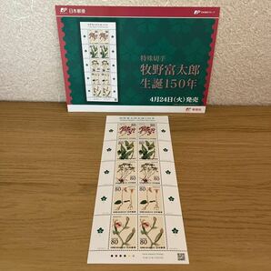 《送料込み》牧野富太郎生誕150年 特殊切手 切9の画像1