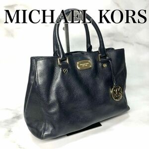 MICHAEL KORS マイケルコース　ハンドバッグ　肩掛け　レザー　ブラック