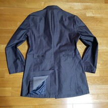 春先に映える逸品★【ランバン/LANVIN en Bleu】厳選高級『上質ソラーロ デニム調コットン』ネイビー チェスターコート48(L位)_画像10