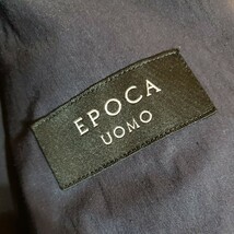 秀逸な快適感★【エポカウォモ/EPOCA UOMO】厳選高機能『上質撥水加工ナイロン×リネンストレッチ』ネイビー ジャケット48(M-L位)_画像6