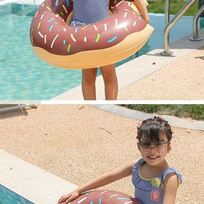 浮き輪 浮輪 ドーナツ  ドーナッツ 水泳 海水浴 水遊び用 キッズ 子供用 70サイズの画像1
