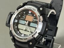 1円〜◆CASIO カシオ SPORTS GEAR ワールドタイム SGW-400H クォーツ アナデジ メンズ腕時計_画像1