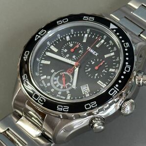 1円〜◆TIMEX タイメックス 1854 クロノグラフ T2N588 ブラックダイヤル クォーツ メンズ腕時計 の画像9
