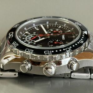 1円〜◆TIMEX タイメックス 1854 クロノグラフ T2N588 ブラックダイヤル クォーツ メンズ腕時計 の画像5