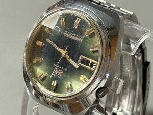 1円〜◆CITIZEN シチズン SEVEN STAR セブンスター V2 26石 自動巻 4-770889 カットガラス メンズ腕時計