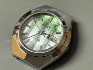 1円〜◆CITIZEN シチズン COSMOTRON コスモトロン 4-790651 カットガラス メンズ腕時計