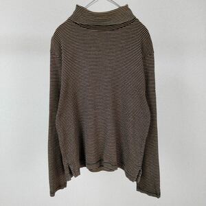 1円　90s マックレガー　ボーダー　ハイネック　ロンt グランジ　古着　長袖　インナー　春服　シンプル　レトロ