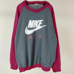 1円 70s デカロゴ　ナイキ　ラグラン　スウェット　トレーナー　古着　グランジ アメカジ　ゆるダボ　NIKE vintage ロコ