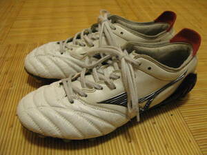 【used】MIZUNO（ミズノ）MORELIA Neo3（モレリアネオ3）白：スパイクシューズ：25.0cm