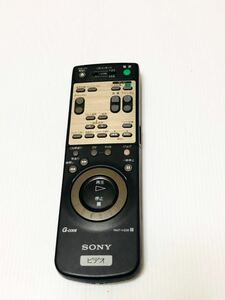 送料無料　D49 リモコン☆SONY/ソニー　RMT-V228 ビデオデッキ レコーダー WV-D10000対応　動作品