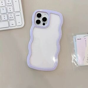 iPhone14用ケース　ウネウネ　携帯ケース　なみなみ　スマホケース 可愛い　韓国