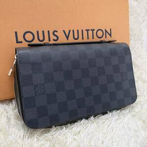 ☆美品☆LOUIS VUITTON ルイヴィトン ダミエグラフィット ジッピーXL