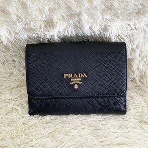 ☆美品☆PRADA プラダ サフィアーノ マルチカラー 二つ折り財布の画像2