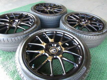 T224 美品！！ レクサスES純正 TRD 鍛造 19インチ 8J+45 5H/114.3 DL SP SPORT MAXX 050 235/40R19 バリ溝タイヤ付 カムリ クラウンにも_画像6