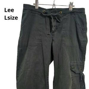 Lee　カーゴパンツ　七分丈　黒レディースL 1