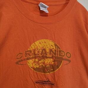 ORLANDO フロリダ州オーランド 80-90'sＴシャツオレンジXL a9の画像3