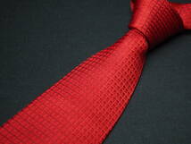 美品 【S.T.Dupont デュポン】A2000 Dロゴ 赤 RED SILK ブランド ネクタイ 古着 良品_画像2
