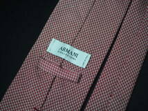 美品 【ARMANI COLLEZIONI アルマーニ コレッツォーニ】A2190 赤系 イタリア 伊製 SILK ブランド ネクタイ 古着 良品_画像3