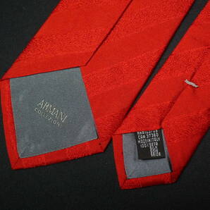 美品 【ARMANI COLLEZIONI アルマーニ コレッツォーニ】A2231 赤 RED イタリア 伊製 SILK ブランド ネクタイ 古着 良品の画像4