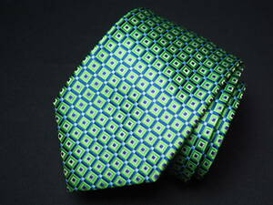 美品 【CHAPS チャップス】A2563 グリーン 緑 ブランド ネクタイ 良品 ラルフ 古着 高級