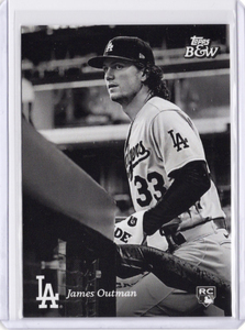 オンライン限定！【James Outman　ジェームズ・アウトマン】2023 TOPPS B&W BLACK & WHITE ★ Dodgers ドジャース ★ RC 大谷翔平