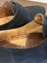 クロケット&ジョーンズ　CROCKETT&JONES　ビームス　シングルモンク　バックスキン　ブラック　5 1/2 中古　_画像4