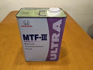 ホンダ 純正 ウルトラ MTF-3 4L MT車用 フルード MTF-III MTF マニュアル　ギアオイル　未開封