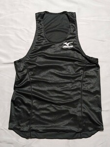 ミズノ MIZUNO ランニング　ジョギング　陸上競技　タンクトップ　シャツ メンズ 黒 Oサイズ 