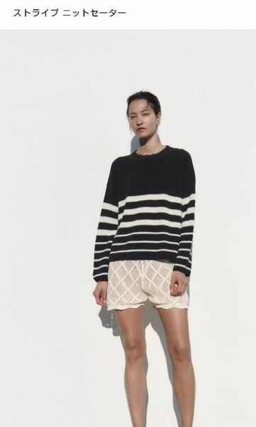 新品 ZARA ザラ ストライプ ニット セーター サマーセーター　3月までの価格となります