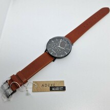 腕時計 アデクス ADEXE アナログ メンズ レディース ウォッチ ブラウン ブラック 1868A-02 クォーツ_画像3