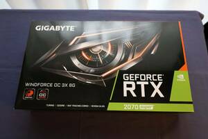 Gigabyte GeForce RTX2070Super Windforce OC 3x 8G(GV-N207SWF3OC-8GD) 中古