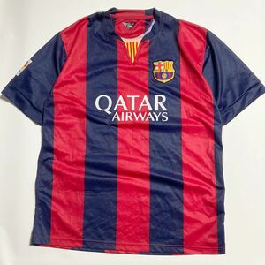 FC BARCELONA ☆ FCバルセロナ 14-15 メッシ #10 レプリカ ユニフォーム ゲームシャツ ジャージ Tシャツ L相当 サッカー 人気 ■SAP145