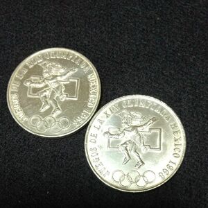 メキシコオリンピック銀貨 ２枚