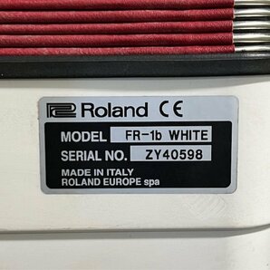 Roland ローランド FR-1b WHITE Vアコーディオン 鍵盤62/ ベース72/ メロディスイッチ4/ バススイッチ3★現状品の画像7