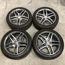 Mercedes-Benz メルセデスベンツ Sクラス W222 純正ホイール&ラジアルタイヤ 4本セット 19×8.5J PCD112 5穴 OFF+38○ジャンク品_画像1