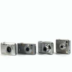 FUJIFILM FINEPIX AV210,F420/ Nikon A300 / Panasonic DMC-FX5 コンパクトデジタルカメラ まとめ売り全4台セット●ジャンク品