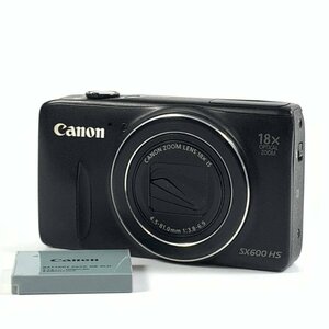 Canon キヤノン PowerShot SX600HS コンパクトデジタルカメラ バッテリー付き●ジャンク品