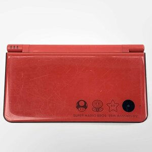 NINTENDO 任天堂 UTL-001(JPN) ニンテンドーDSi LL ゲーム機本体 スーパーマリオブラザーズ25周年仕様 通電可/初期化済み＊現状品【GH】