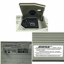 BOSE Acoustic Wave Stereo Music System AW-1D ボーズ CDラジカセ　電源コード/キャリングケース/ショルダーベルト付き◆現状品_画像9