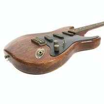 ストラトタイプ エレキギター SCHECTERピックアップ搭載 ブラウン系★現状品_画像3