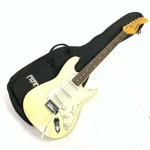 FERNANDES フェルナンデス ストラトタイプ エレキギター シリアルNo.FG08121372 クリーム系 ソフトケース付き★現状品