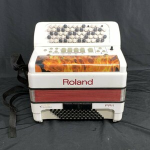 Roland ローランド FR-1b WHITE Vアコーディオン 鍵盤62/ ベース72/ メロディスイッチ4/ バススイッチ3★現状品