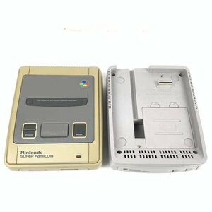 NINTENDO 任天堂 SHVC-001/SHVC-029 スーパーファミコン 本体+サテラビュー アダプター付き＊ジャンク品【GH】