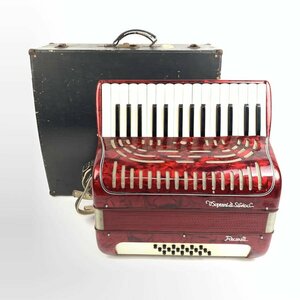 V.SOPRANI DI SILVIO Recanatire kana ti accordion keyboard 30/ base 18/ melody switch hard case attaching * present condition goods 