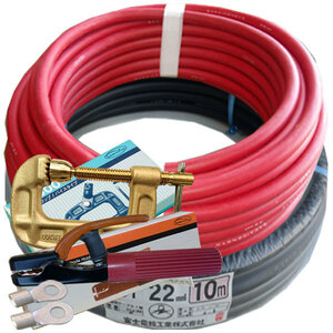 70000-391　22スケ　20m（赤色10m／黒10m）付属品付き　溶接用WCT　キャブタイヤ/キャプタイヤケーブル
