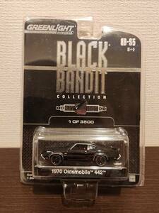 グリーンライト 1970 オールズモビル 442 1/64 BLACK BANDIT ブラックバンディット