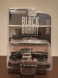 グリーンライト 2021 ラム 2500 クルーキャブ 1/64 BLACK BANDIT